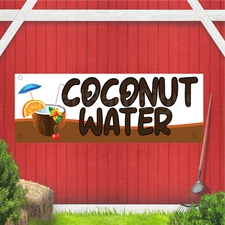 Coconut Water Indoor Outdoor Vinyl Banner Design