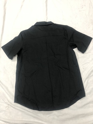 Niños Pokemon Negro Manga Corta Botón Arriba Camisa Tamaño Grande Nuevo Sin Etiqueta - Imagen 2 de 3