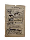 1907 Football Programme Sheffield United Reserves v Stanton Hill 16th March