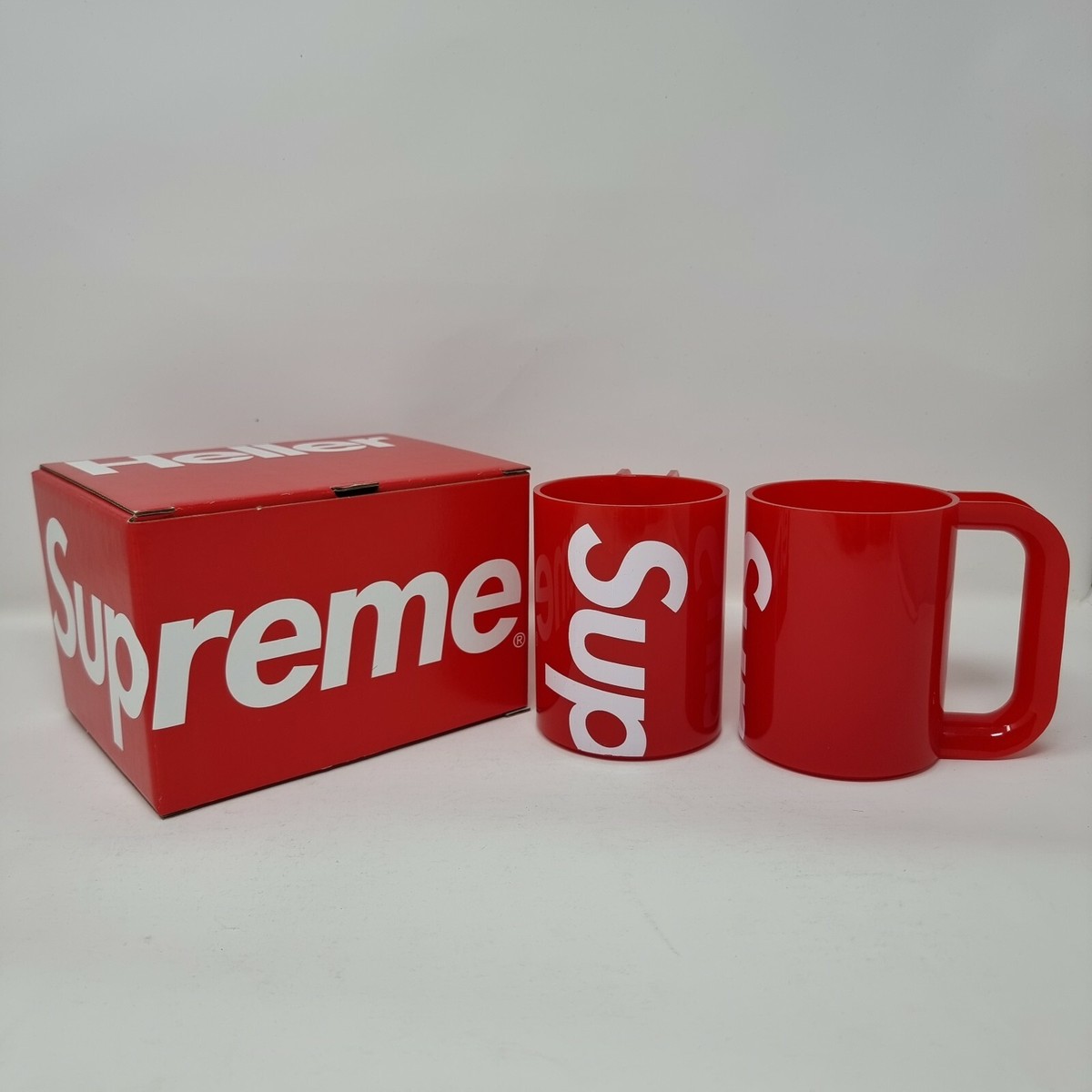 Supreme Heller Mugs (Set of 2) Red SS20 | 100% Authentic