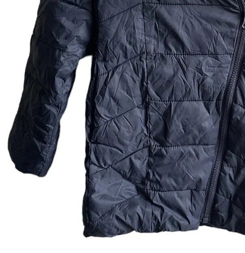 Gap Puffer Jacket Boys Size M Medium- Blue - Winter Coat - Hooded EUC Size 6-7 - Picture 4 of 15