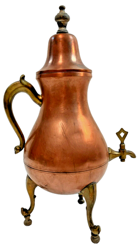 Vintage Art Deco Copper Brass Samovar - Picture 6 of 14