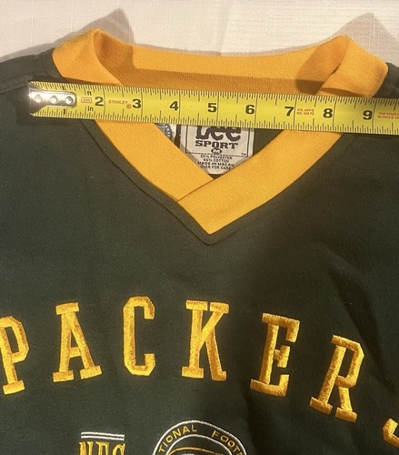 Vintage Football V Neck Sweatshirt Mens Size MEDIUM Lee Sport - Picture 6 of 12