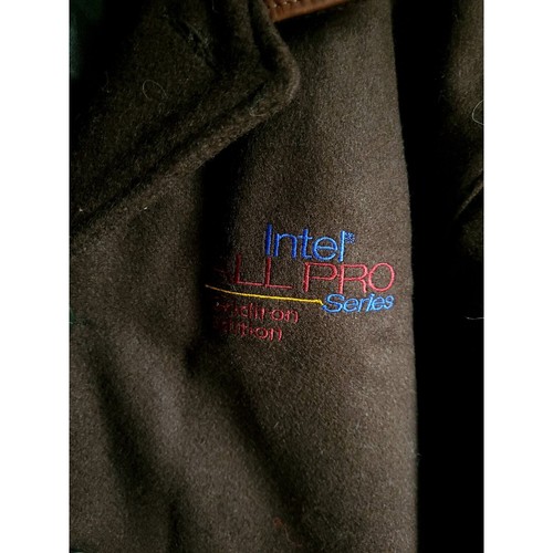 Vintage Dehen Wool and Leather Satin Lined Chore Work Coat / Insulated / Large - Picture 3 of 8
