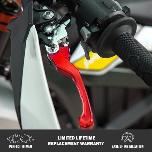 Adjustable Brake Clutch Levers For Sur Ron Ultra Bee 2023 eBike Off-Road Red - Picture 3 of 7