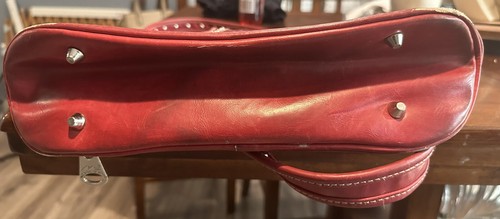 Montana West Concealed Gun Carry Collection Tote Bag Purse Red Faux Leather - Picture 11 of 22