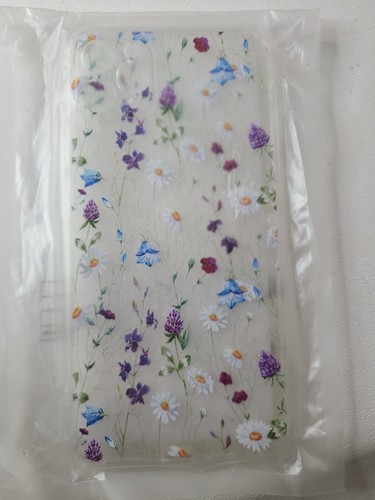 Funda para teléfono celular iPhone 11 Pro Max diseño de flores silvestres transparente sacchetto