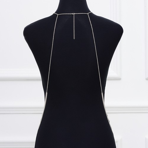 Body Shiny Pearl Tassel Birkini Belly Chain Body Chain Jewellery Rhinestone Gift - Picture 2 of 7