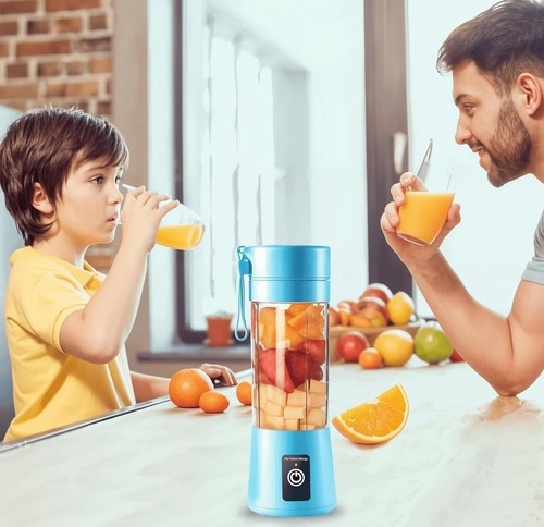 Portable Blender,Mini 6-blade Mixer for Smoothie,Milkshake, Juice, Mobile Hand j - Picture 5 of 7