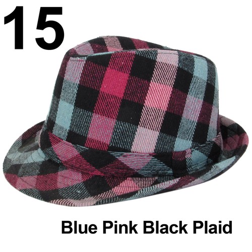 Hombres Mujeres Fedora Sombrero Trilby Estilo Cubano Hacia arriba Alama Corta Gorra Sombrero Panamá - Imagen 17 de 91