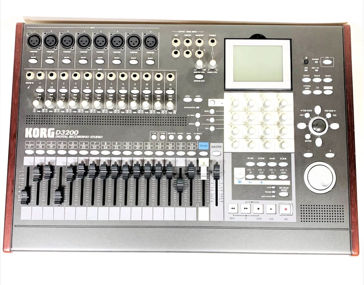 KORG D3200 HDD 32 Track Digital Recording Studio MTR Japan Tested Used 100v