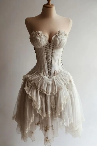 Vintage Strapless Lace Zip Grey Prom Dresses Sexy Short Party Evening Gowns - Picture 1 of 3