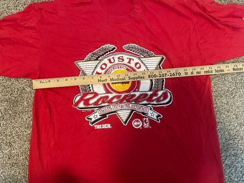 Vintage 90s NBA T-Shirt Houston Rockets 1992 Trench Made In USA XL Single Stitch - Bild 3 von 7
