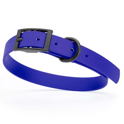 Dog Pet Waterproof Collar - W3/4" x L15"-18" - Blueberry Royal