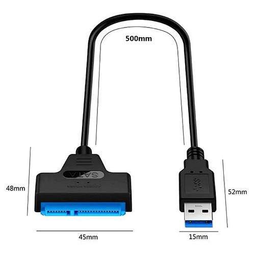 Câble adaptateur de disque dur USB 3.0 à 2,5" SATA III/Convertisseur SATA vers USB - Photo 8/8