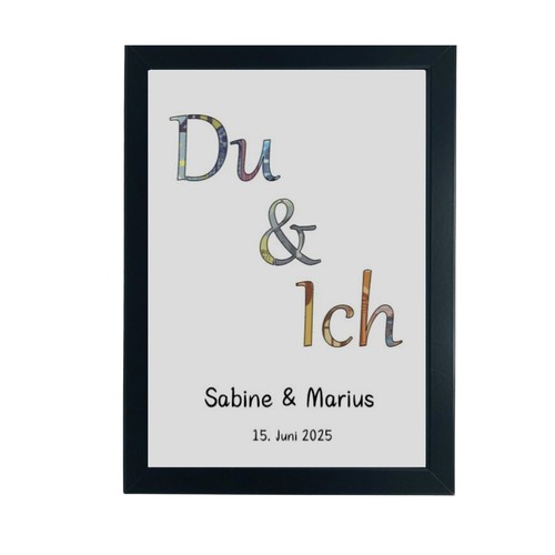 Geldgeschenk Hochzeit Hochzeitsgeschenk Geld personalisiert im Bilderrahmen - Bild 13 von 15