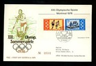 New ListingPostal History Germany Fdc #B532 Olympic Sports Games 1976
