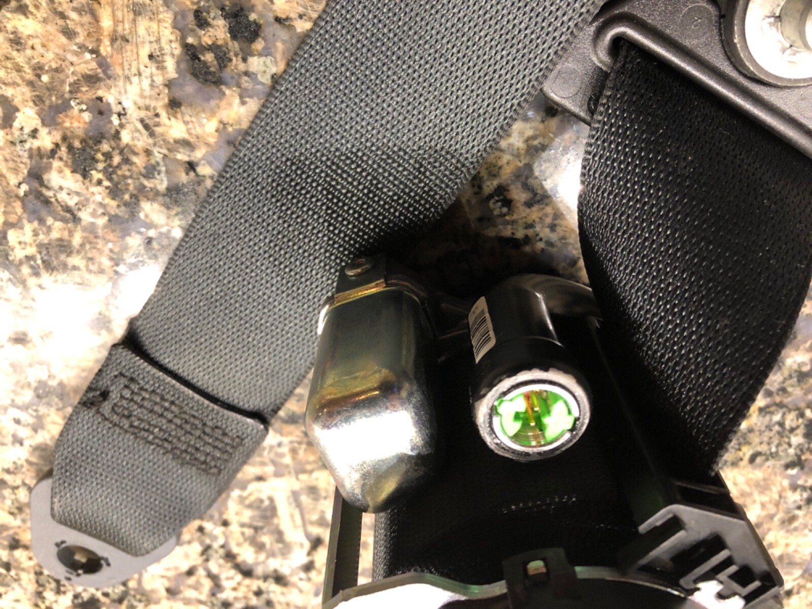 McLaren 650s 720s Spider LH Left Front Passenger  Side Seat Belt, Black, Used 