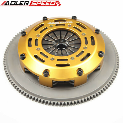 RACE CLUTCH KIT TWIN DISC & FLYWHEEL FOR K20 K24 HONDA ACURA RSX TSX K-SERIES