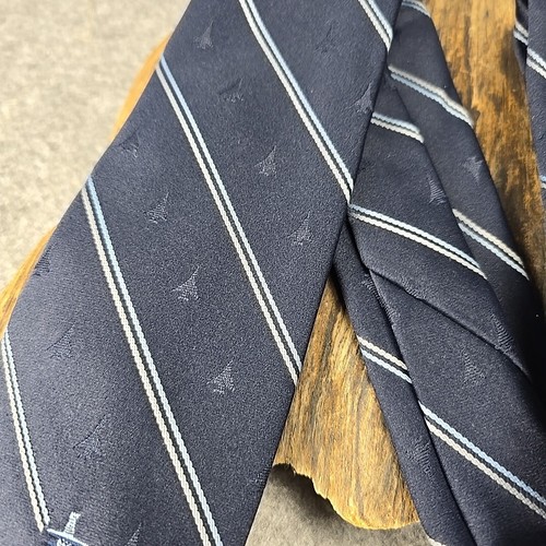McDonnell Douglas Corporation Neck Tie Blue F-18 Fighter Jets - Picture 5 of 8
