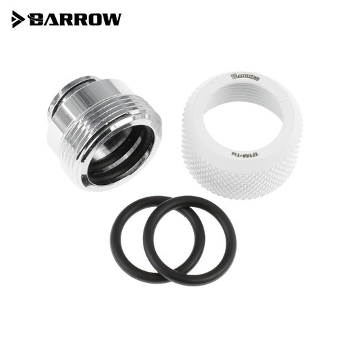 Barrow G1/4 - 16mm OD Twin Seal Hard Tube Compression Fitting - White (6 Pack) - Afbeelding 3 van 4