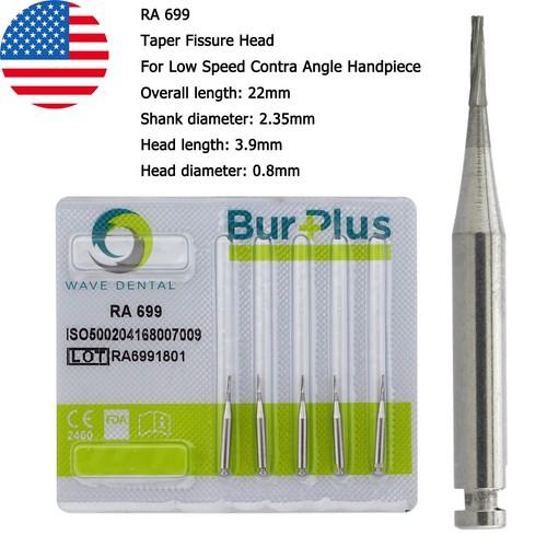 Wave Dental Carbide Burs Surgical Bur Latch 2.35mm RA SURG 2 4 6 8 Contra Angle - Picture 65 of 123