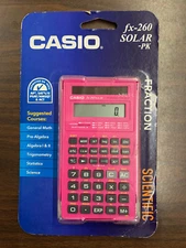 Casio FX-260Solar Scientific Calculator pink OPEN BOX NEW PRODUCT
