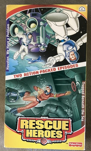 Fisher Price Rescue Heroes VHS Lot of 4~ Vintage Children's Action Series - Picture 4 of 11