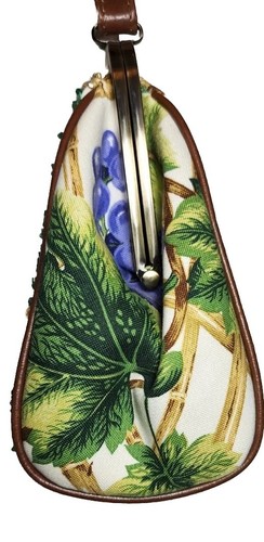 ISABELLA FIORE TOP LOCK GRAPE VINYARD WINE TASTEING DATE NIGHT HANDBAG NWOT$359 - Picture 6 of 13