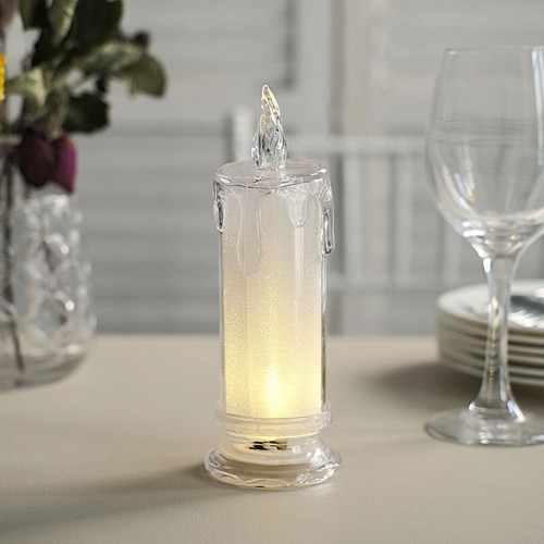 3 Warm White 7" Battery Operated Pillar LED CANDLES Party Events Decorations - 第 5/9 張圖片