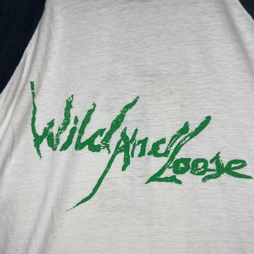 VTG The Time Shirt Men's S Wild and Loose 1982 Morris Day Raglan - Picture 11 of 13