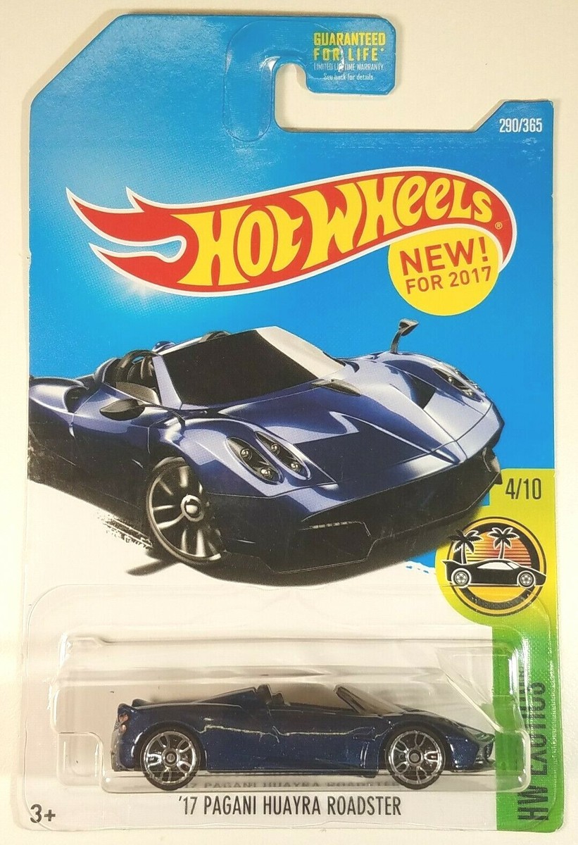 2017 Hot Wheels Metallic Blue '17 Pagani Huayra Roadster New