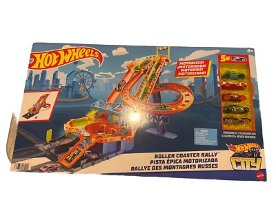 Hot Wheels Roller Coaster Rally Playset