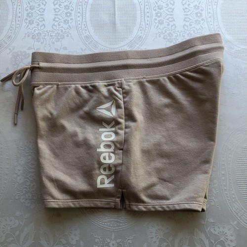 Reebok Women's Size M Y2K Tan Level-Up Shorts With Pockets Elastic Waist Casual - Picture 17 of 21