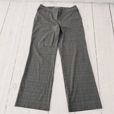 Liz Claiborne Audra Sz 12 GRAY Polyester Rayon Straight Leg Pants