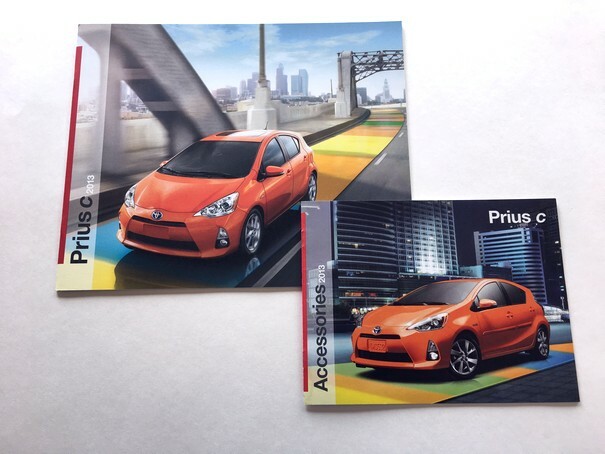 2013 Toyota Prius C Compact 20-page Sales Brochure Catalog and