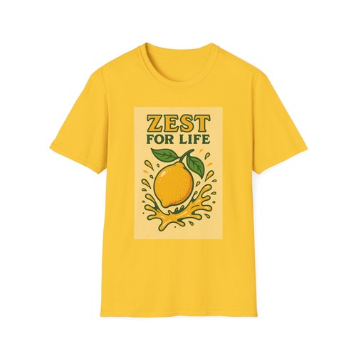 Zest for Life Unisex T-Shirt, Fun Tee, Gift for Citrus Lovers, Summer Vibes, - Picture 18 of 25