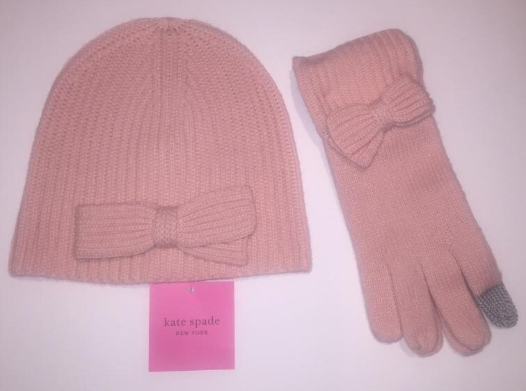 NEW WITH TAGS KATE SPADE BRAND HAT AND GLOVE GIFT BOX SET  display picture 2