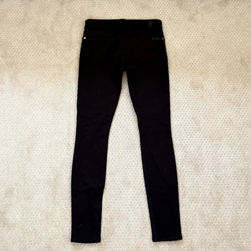 7 FOR ALL MANKIND JEANS Skinny PANTS Slim Illusion FABRIC Stretch Black $198 24 - Picture 6 of 8