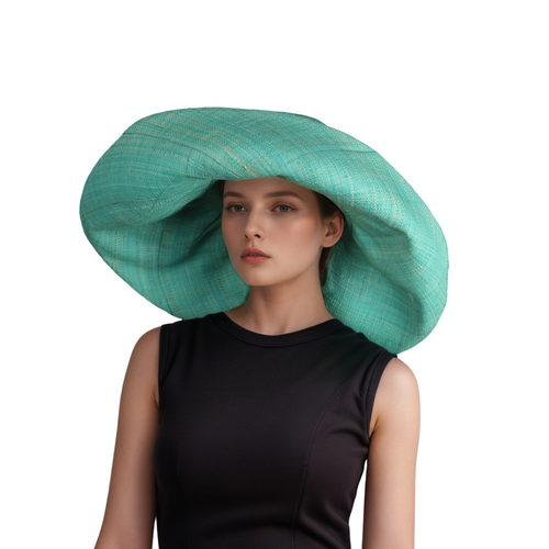 Women's Wide Brim Mimosa Sun Hat - Colorful Raffia Summer Sun Beach Straw Hat - Picture 24 of 142
