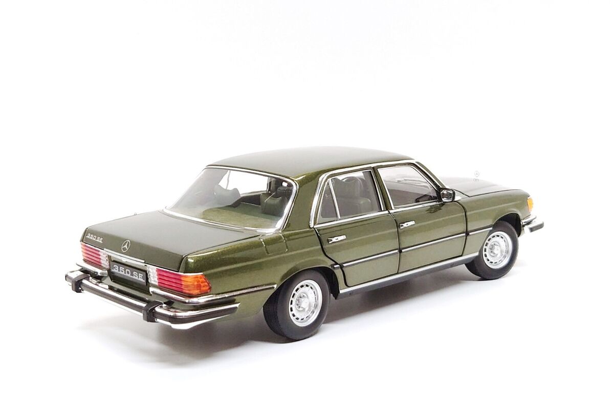 Norev 1:18 Mercedes-Benz 350 SE (W116) US Version in Cypress Norev 1:18 Mercedes-Benz 350 SE (W116) US Version in Cypress