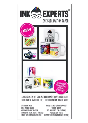 'Style' Mug Size (99x210mm) 120g Sublimation Heat Transfer Paper 100 Sheets