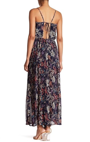 SUPERFOXX 157730 Damen Jumpsuit Blumenmuster Faltendetail Navy Gr. XL - Bild 2 von 2