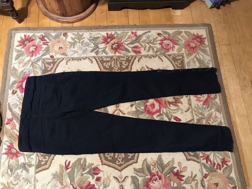 Miley Cyrus Womens Dark Wash Stretch Skinny Max Azria Twill Pants Black Sz 1 - Picture 3 of 4