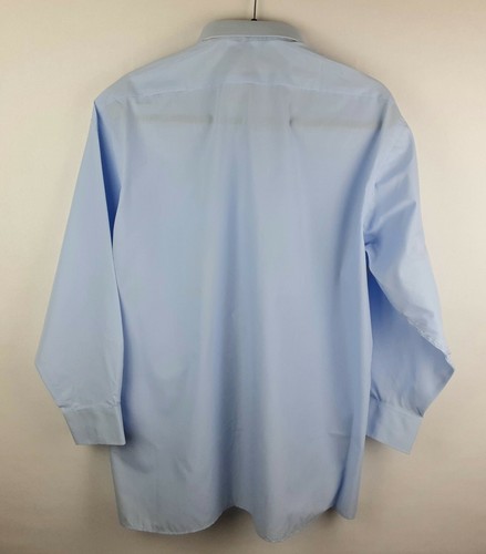 Camicia elegante blu uomo Van Heusen nuova vintage made in Gran Bretagna taglia 17,5 - Foto 7 di 9