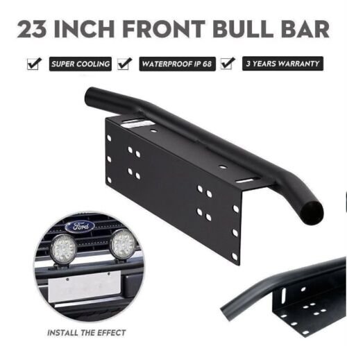 23" Number Plate Bullbar Frame For Driving Light Bar Mount Mounting Bracket - Picture 18 of 19