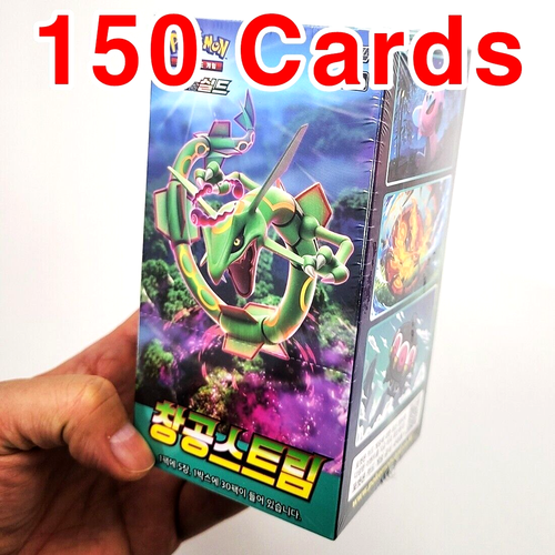 2 (1+1) CAJAS Cartas de Juego de Cartas Coleccionables Pokémon Cielos en Evolución + 151 Booster Sellado de Fábrica COREANO - Imagen 3 de 12