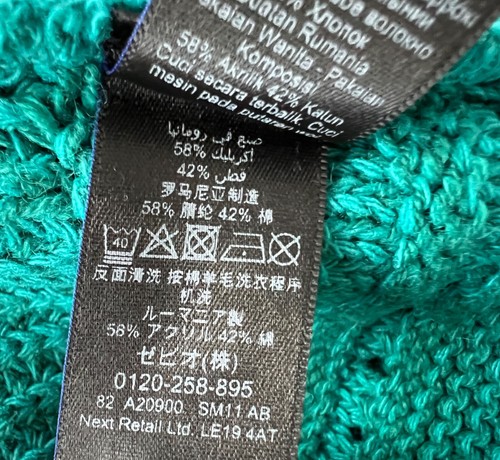 New without tag Next Gree JUMPER SWEATER Size S - Picture 4 of 5