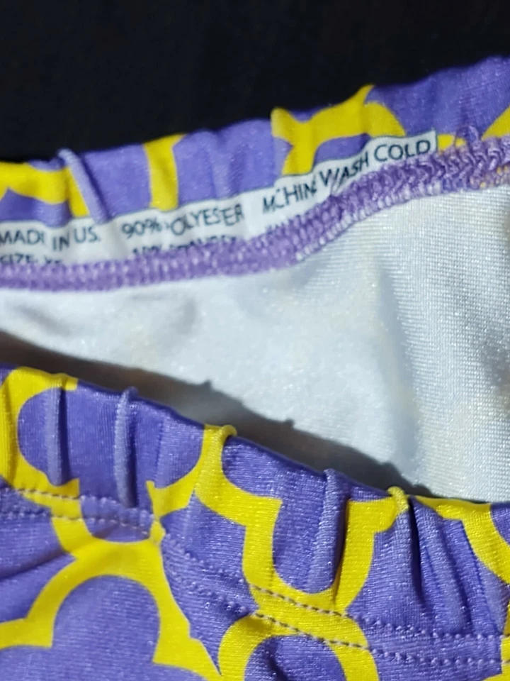 Lolly Wolly Púrpura Estampado Spandex Mujer Junior Leggings Mujer Talla XS Foto 4 de 4