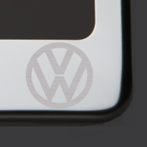 8K Polish Mirror Stainless Steel Fit VW Laser Etched License Plate Frame - Picture 4 of 6